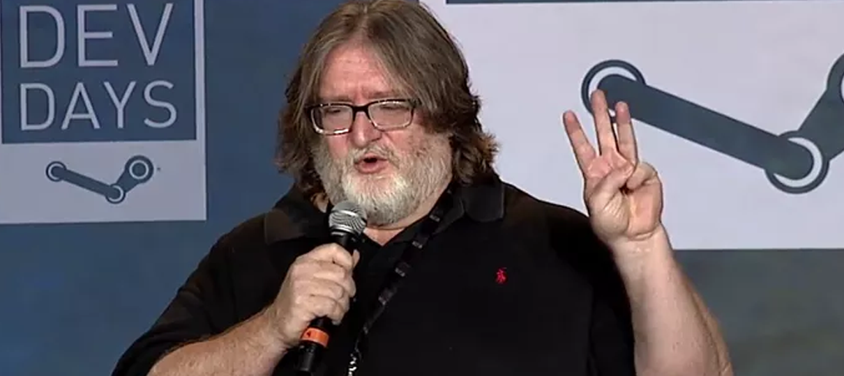 Valve está desenvolvendo três jogos completos para VR, diz Gabe Newell