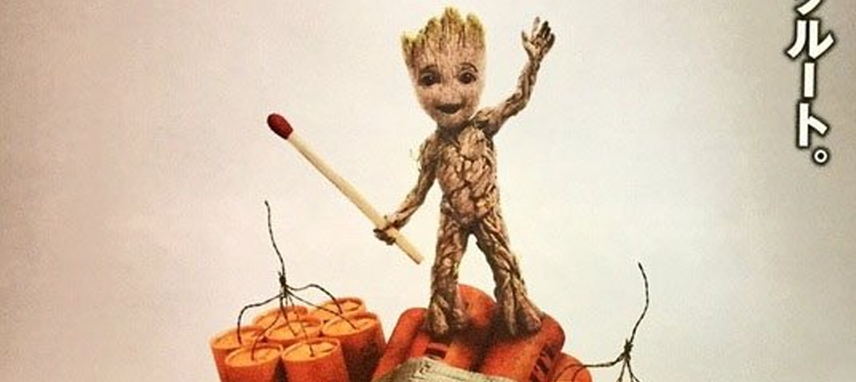 Guardiões da Galáxia Vol. 2 | Baby Groot tenta explodir tudo no novo pôster do filme