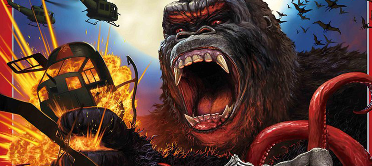 Kong: A Ilha da Caveira | Pôster japonês homenageia os Kaijus anos 60 e 70