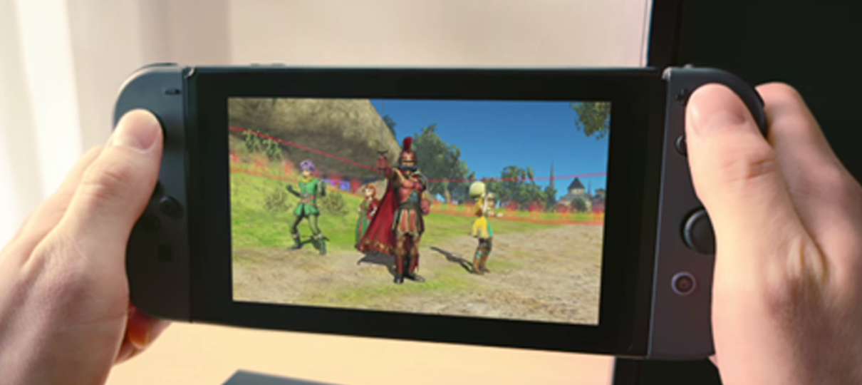 Dragon Quest Heroes para o Switch pesa mais que o armazenamento total do console