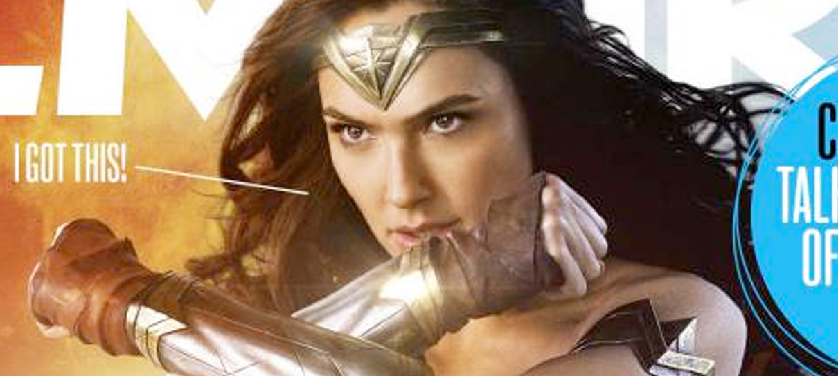 Mulher-Maravilha chega com tudo em imagem de revista