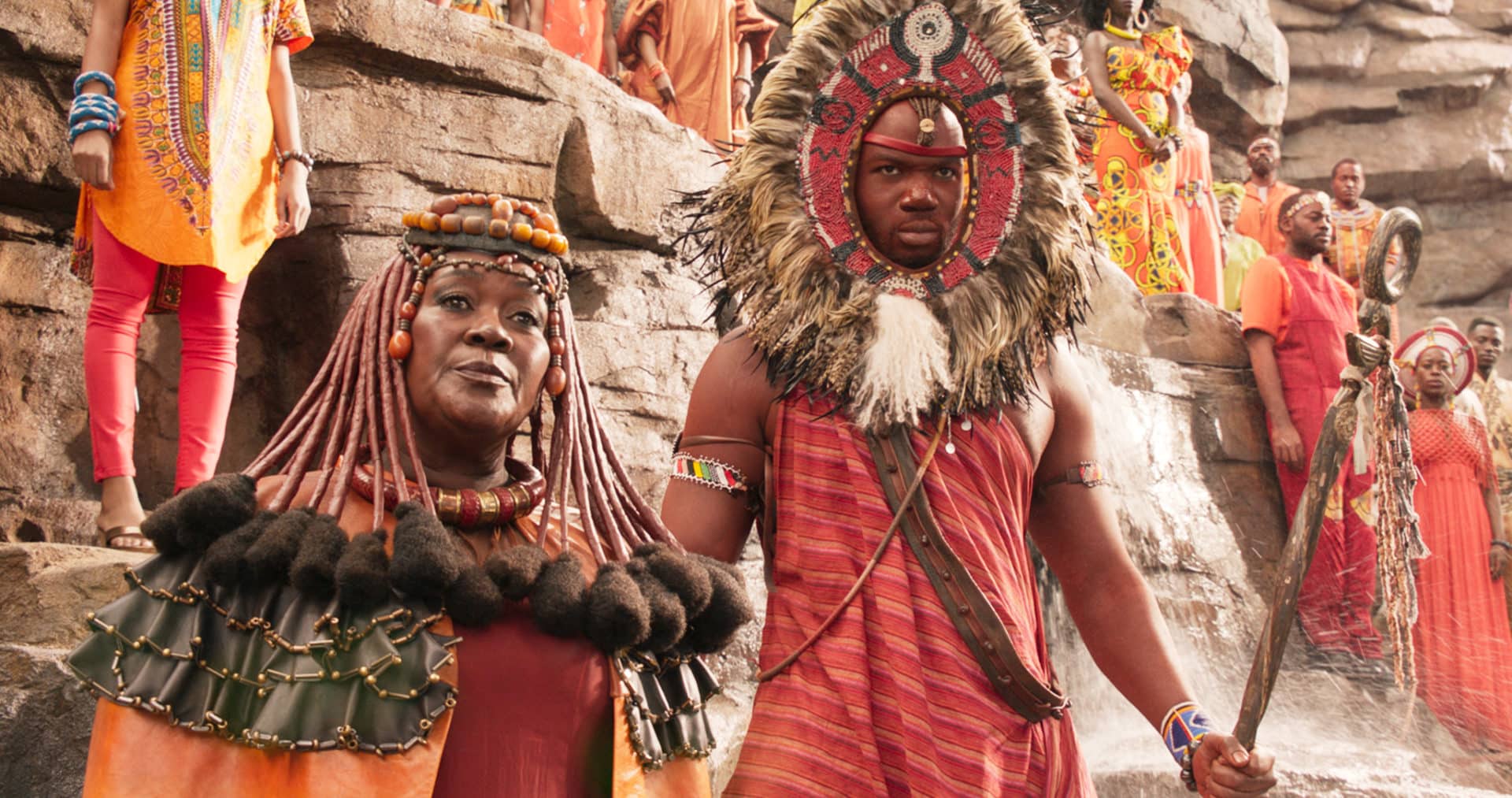 Marvel Studios' BLACK PANTHER..Mining Tribe Elder (Connie Chiume)..Ph: Film Frame..©Marvel Studios 2018