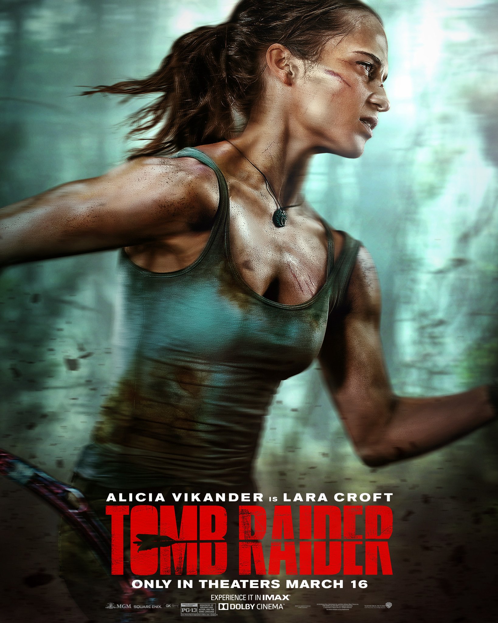 Alicia Vikander is Lara Croft in Tomb Raider  Pôsteres de filmes, Filmes  de aventura, Tomb raider