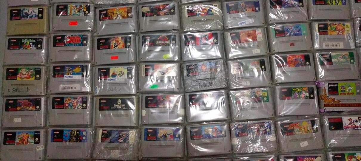 Coleção perdida com US$ 10 mil em cartuchos raros de SNES é encontrada!