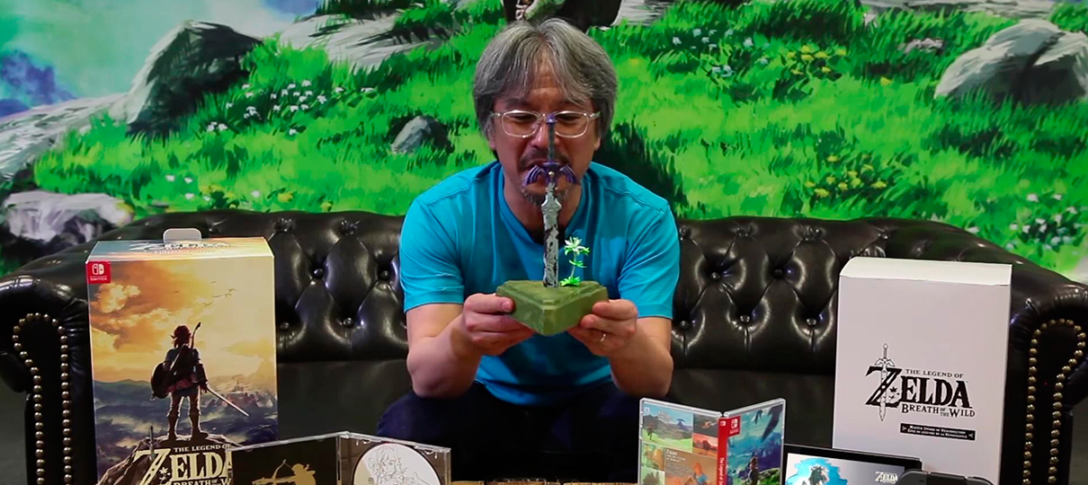 Zelda: Breath of the Wild | Eiji Aonuma faz unboxing da Edição Limitada