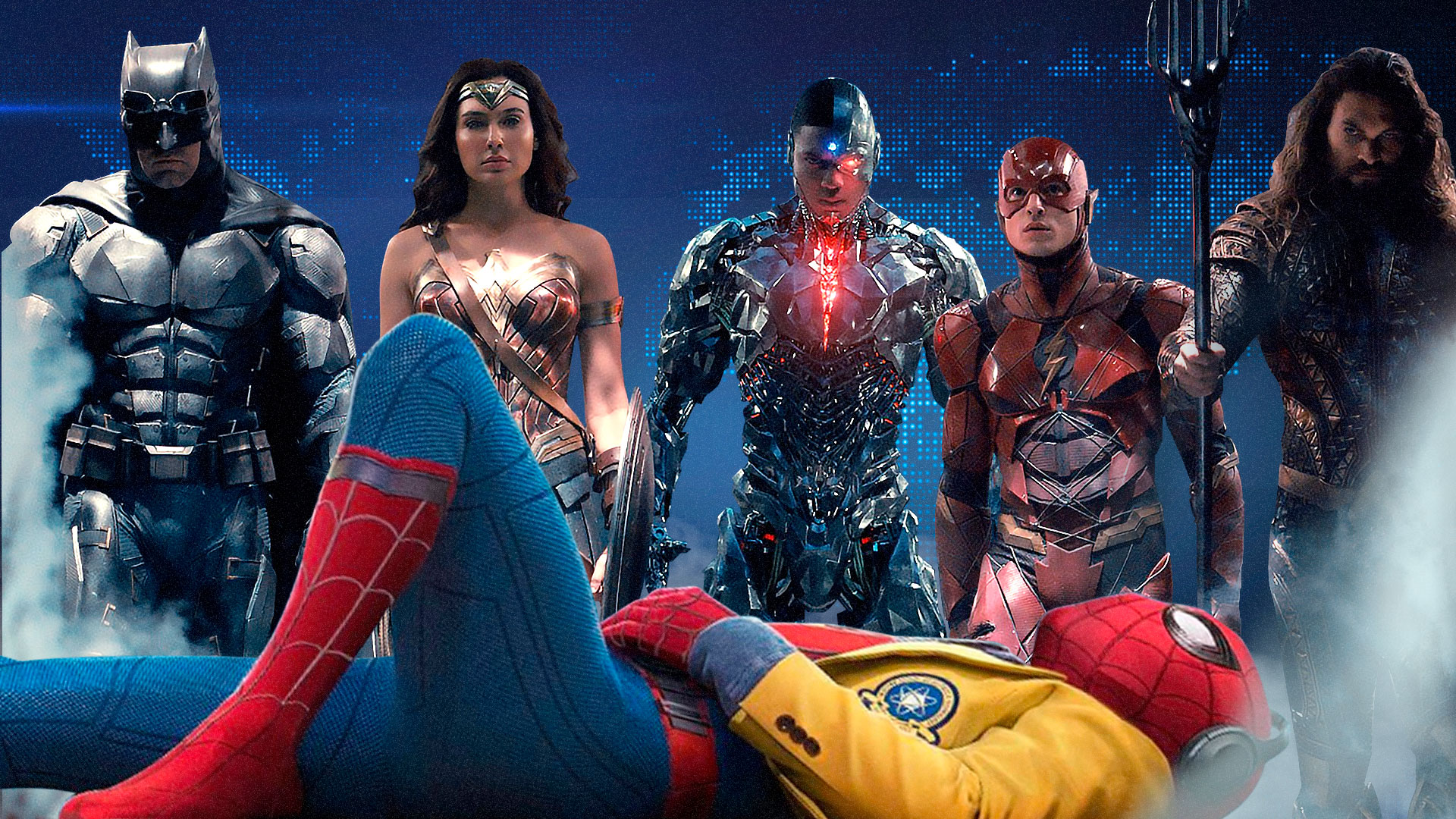 Homem-Aranha curtindo a vista adoidado