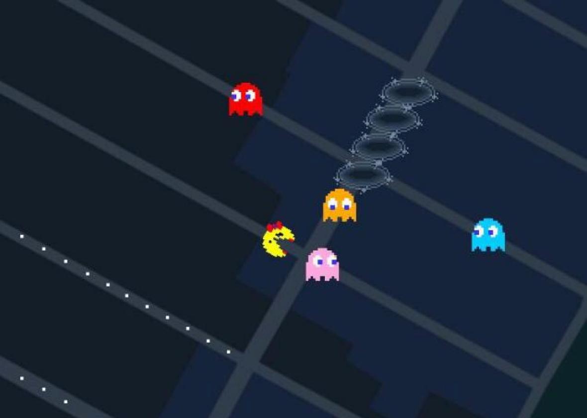 Hoje você pode jogar Pac Man no Google Maps