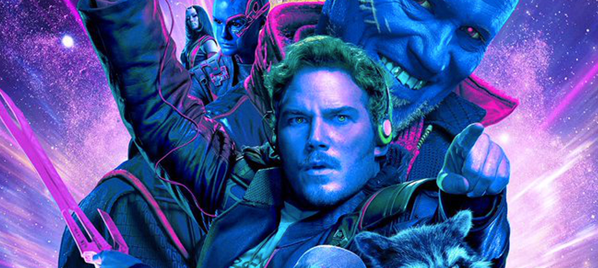 Guardiões da Galáxia vol. 2 ganha pôster IMAX cheio de neon