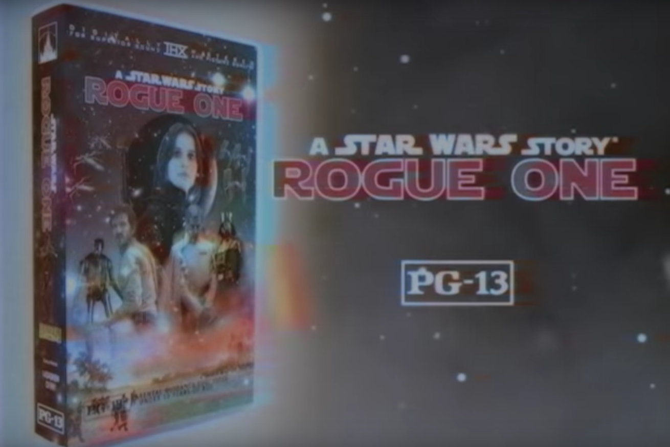 Ajuste agora as cores e o som do seu equipamento: imagina Rogue One lançado em VHS?