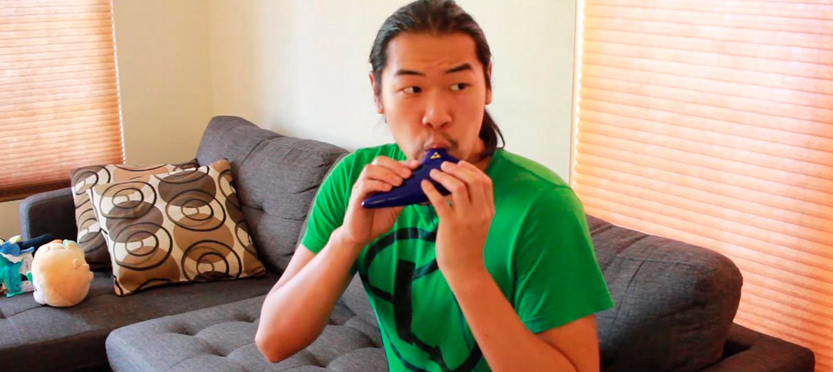 Este fã de Zelda controla sua casa inteira tocando músicas em sua ocarina