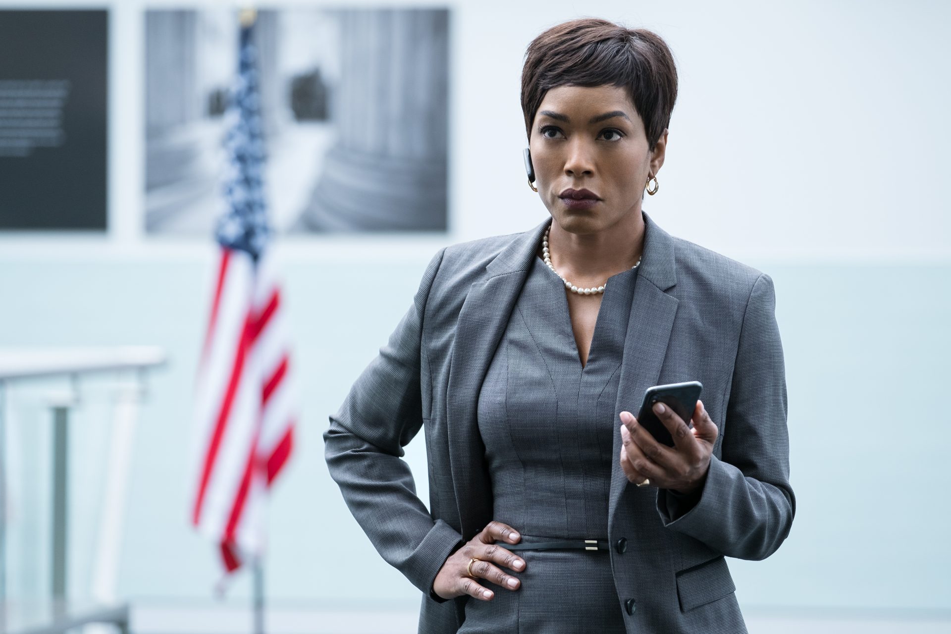 Angela Bassett as Erika Sloane in MISSION: IMPOSSIBLE - FALLOUT, from Paramount Pictures and Skydance.