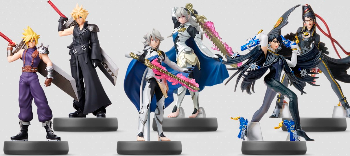 Amiibos de Cloud, Bayonetta, Corrin e três novos Link são revelados