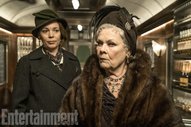 Murder on the Orient Express (2017)
Olivia Colman, left, and Judi Dench