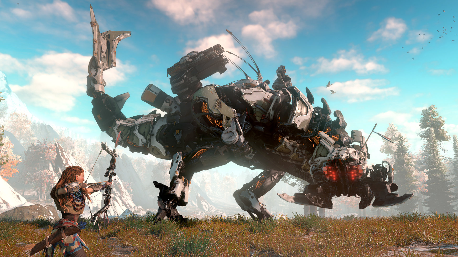 Horizon Zero Dawn, da Guerrilla Studios, que contou com a participação da Diorama Digital