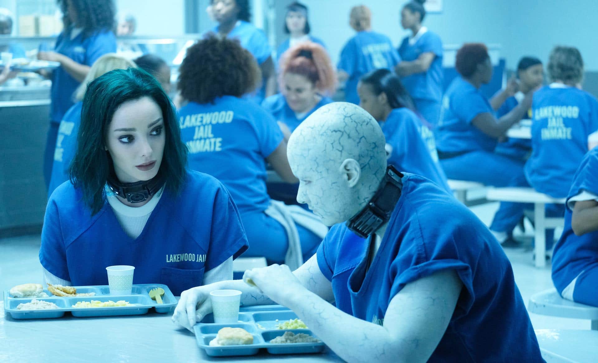 THE GIFTED:  L-R:  Emma Dumont and guest star Anissa Matlock in the "A New World" episode of THE GIFTED airing Monday, Oct. 9 (9:00-10:00 PM ET/PT) on FOX.  ©2017 Fox Broadcasting Co.  Cr:  Eliza Morse/FOX