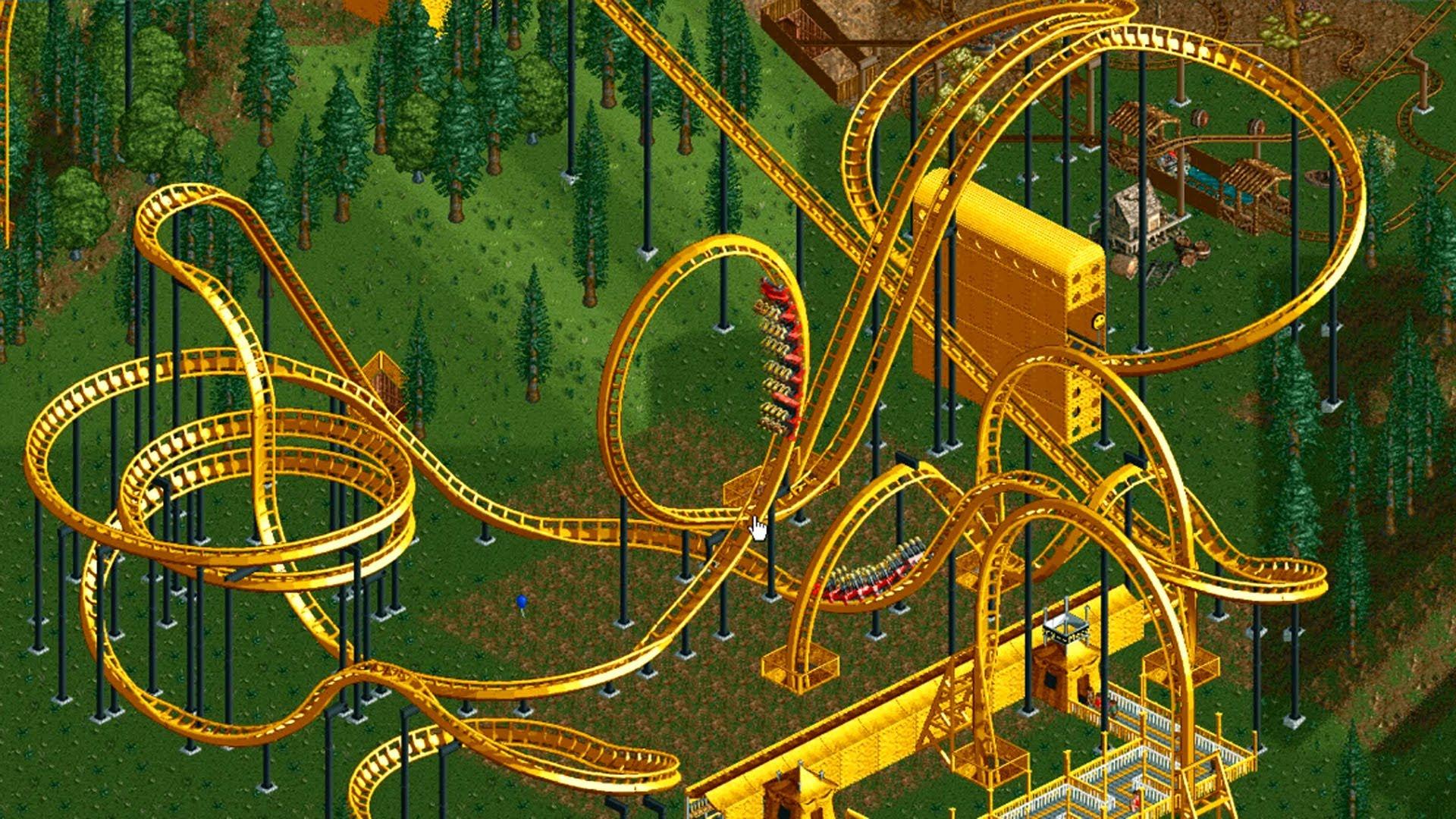 Um cara passou 10 anos construindo um parque no Rollercoaster Tycoon 2