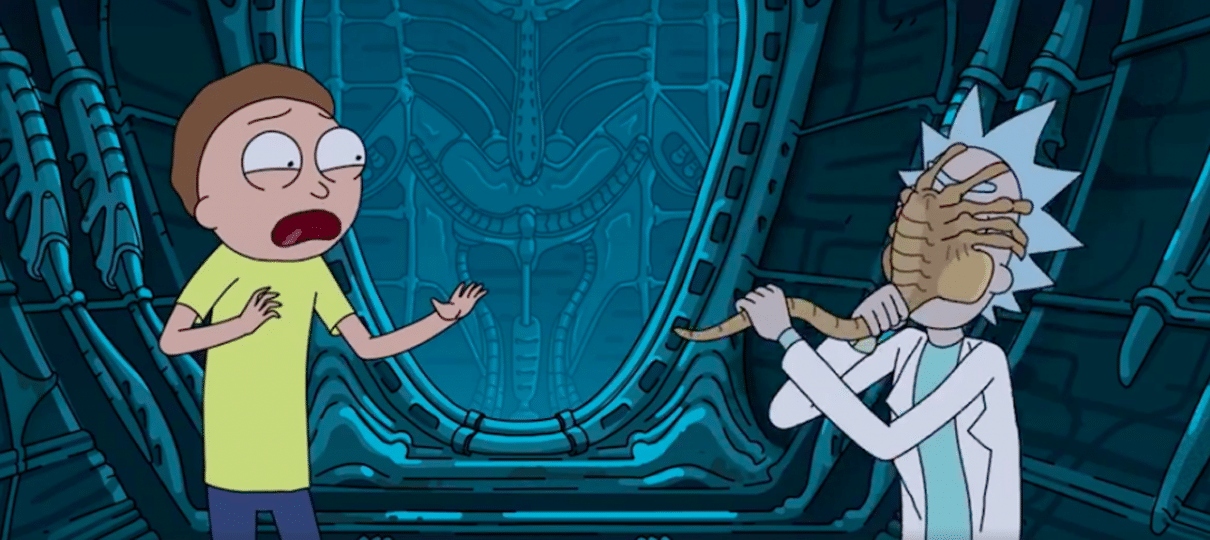Rick and Morty faz crossover com Alien: Covenant! O alien não tem nem a menor chance...