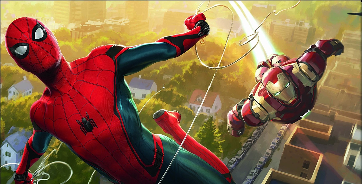 Homem-Aranha: De Volta ao Lar | Arte conceitual traz heróis lutando juntos