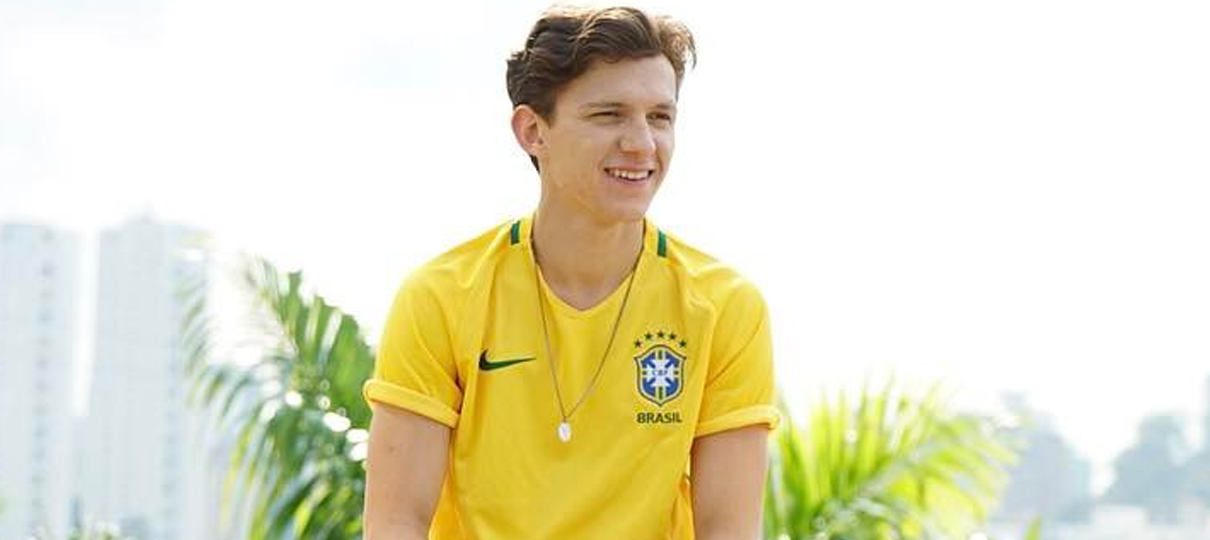 Tom Holland publica vídeo da visita ao Brasil (e toma um susto com o Rex)!