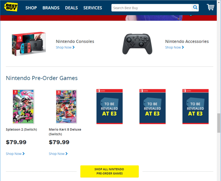 best buy nintendo switch