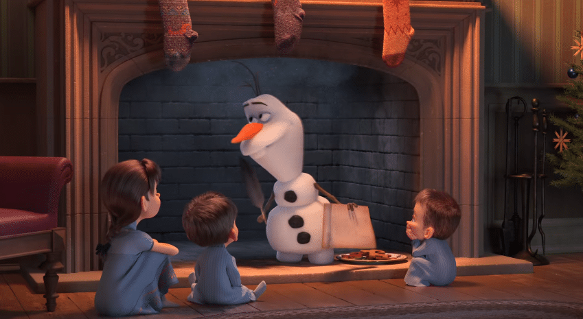 Olaf estrela curta natalino de Frozen