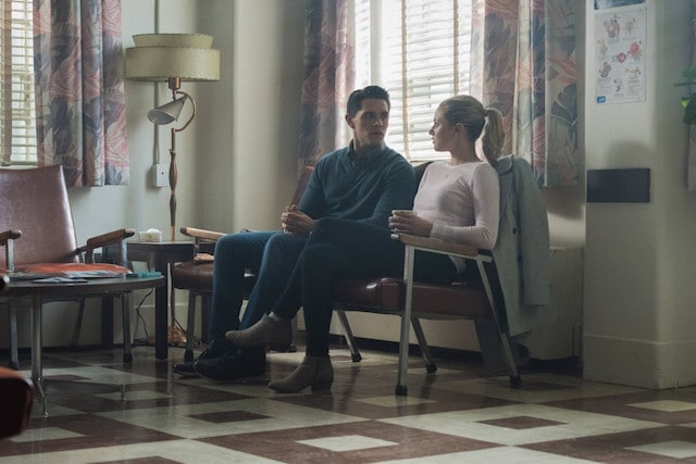 Riverdale -- "A Kiss Before Dying" -- Image Number: RVD201b_0161.jpg -- Pictured (L-R): Casey Cott as Kevin Keller and Lili Reinhart as Betty Cooper -- Photo: Dean Buscher/The CW -- ÃÂ© 2017 The CW Network. All Rights Reserved