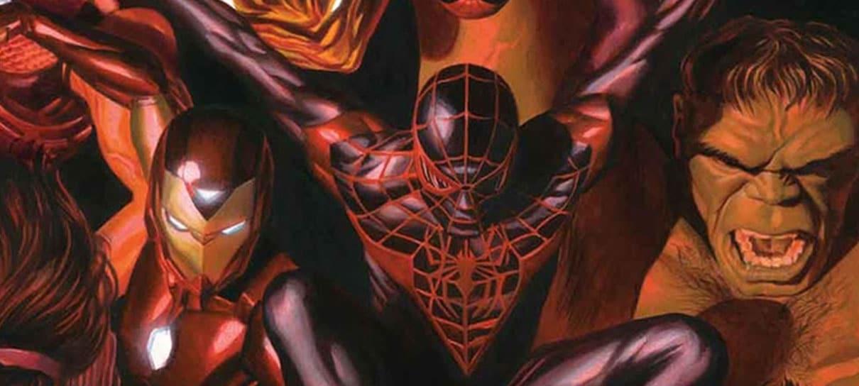 Diferentes gerações dos heróis Marvel se encontram em capa pintada por Alex Ross