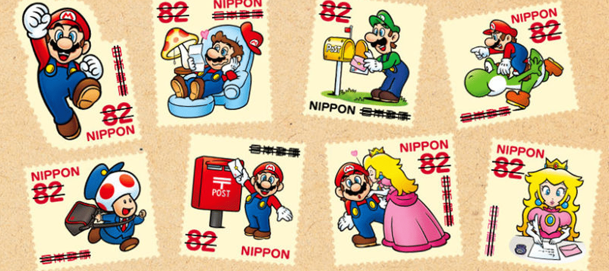 No Japão, você já pode enviar cartas com selos de Super Mario Bros.