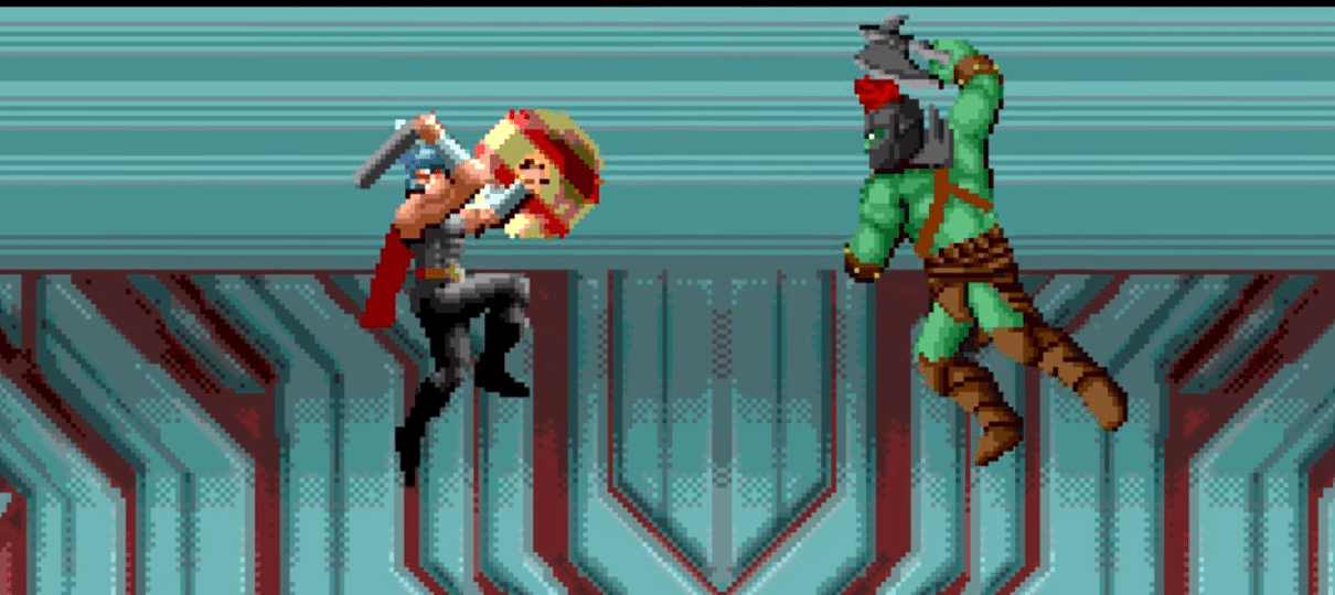 Thor enfrenta Hulk em trailer 8-bits de Ragnarok