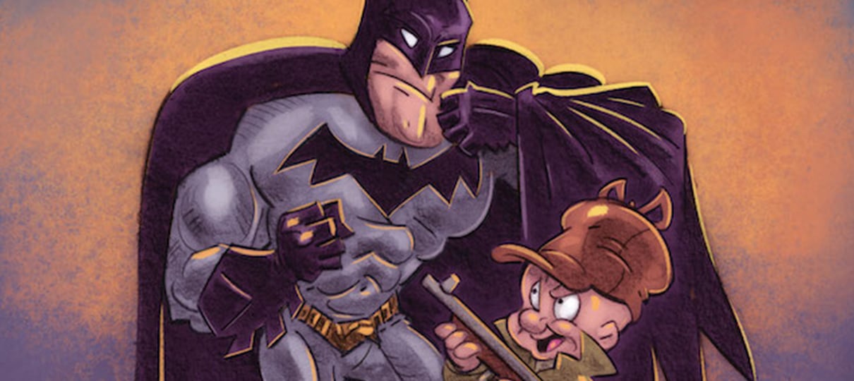 Confira imagens do crossover de Hortelino e Batman nas novas HQs dos Looney Tunes