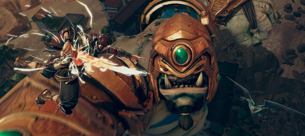 Extinction | Trailer do novo jogo da Iron Galaxy parece Attack on Titan com ogros gigantes