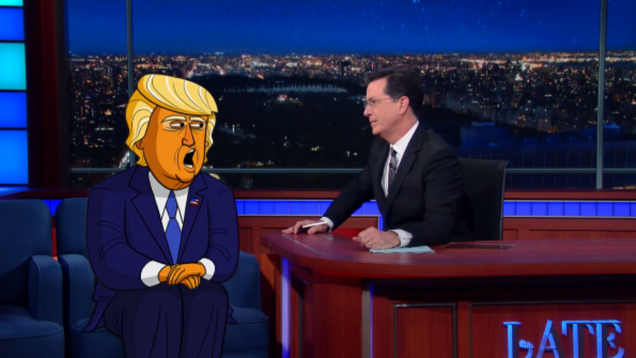 Stephen Colbert vai produzir série de animação zoando Trump