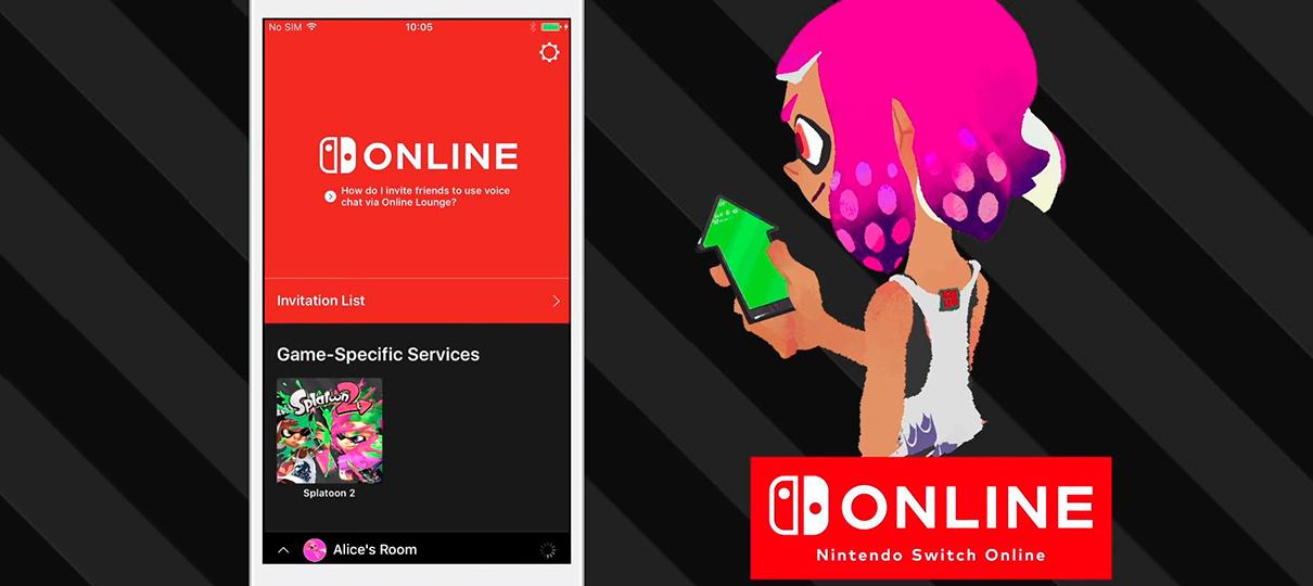 Aplicativo do Nintendo Switch Online será lançado em 21 de julho, junto de Splatoon 2