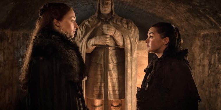 Sansa-and-Arya-Stark-in-Game-of-Thrones