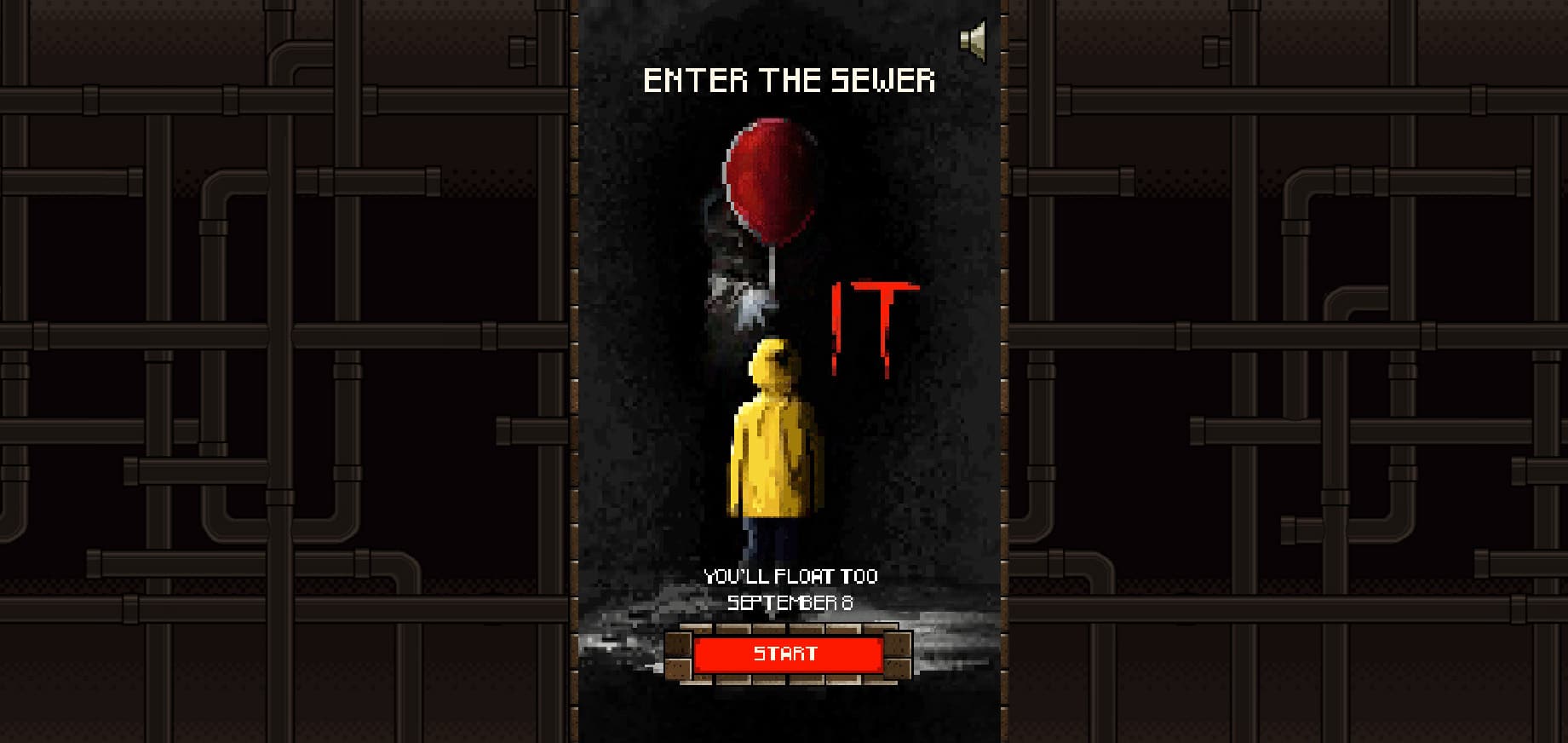 Você também vai flutuar nesse jogo retrô gratuito de It: A Coisa