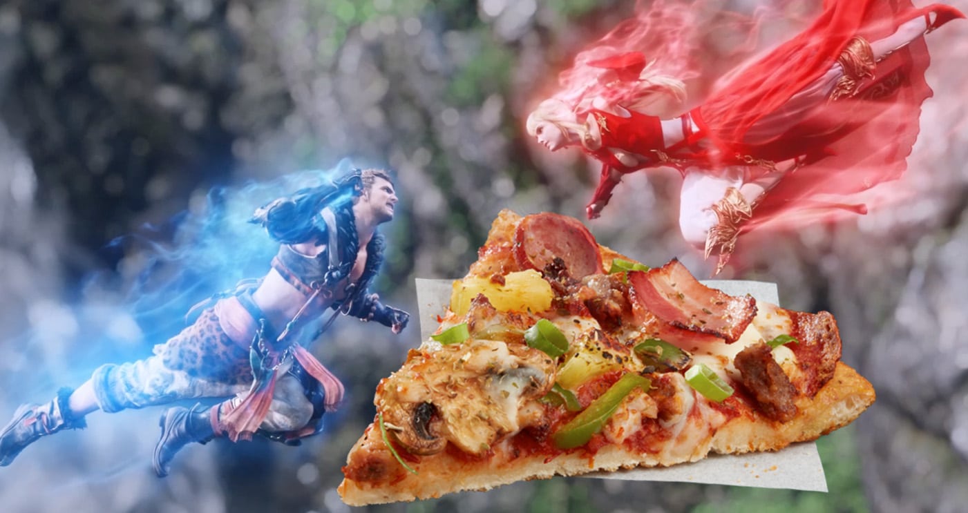 Tudo acaba em pizza, até Final Fantasy