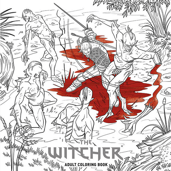 livro de colorir witcher