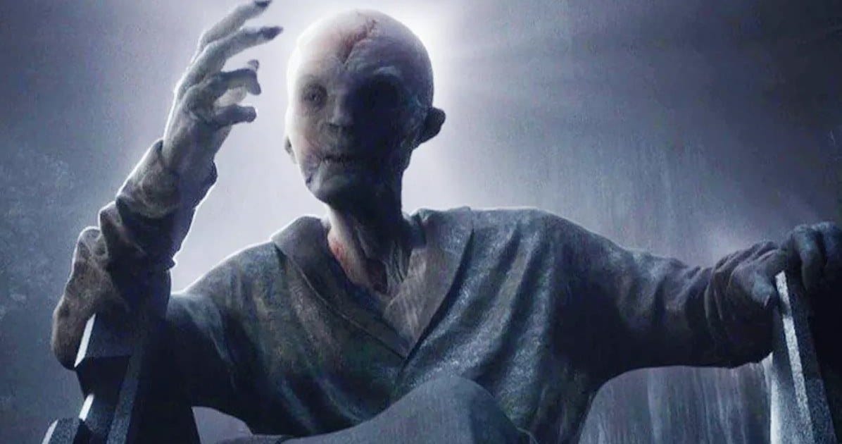 Brinquedo pode ter revelado a altura do Líder Supremo Snoke de Star Wars