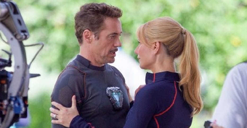 Novas fotos do set de Vingadores 4 mostram Tony Stark e Pepper