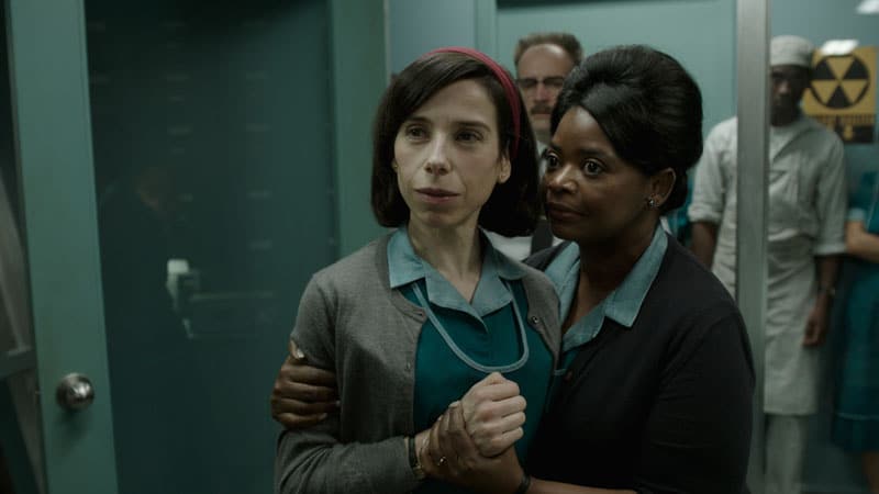 Sally Hawkins and Octavia Spencer in the film THE SHAPE OF WATER. Photo courtesy of Fox Searchlight Pictures. © 2017 Twentieth Century Fox Film Corporation All Rights Reserved