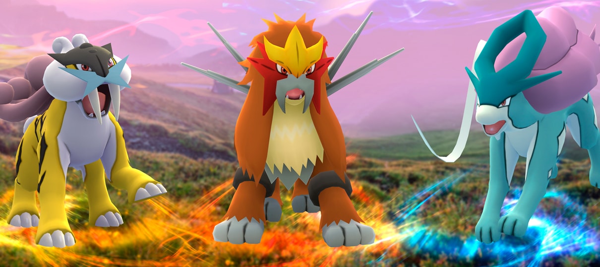 Pokémon GO | Raikou, Entei e Suicune chegam ao jogo em setembro