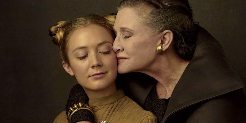 Billie Lourd, a filha de Carrie Fisher, fez teste para viver Rey em Star Wars