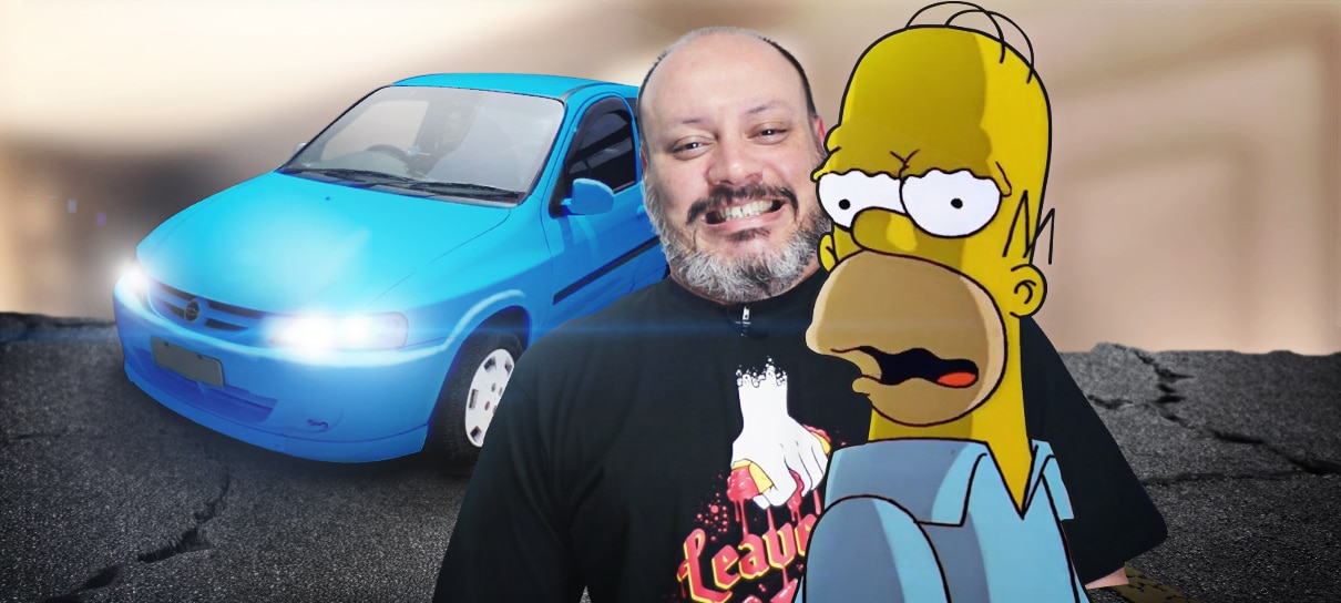 Um carro pica contra um Celta 2012