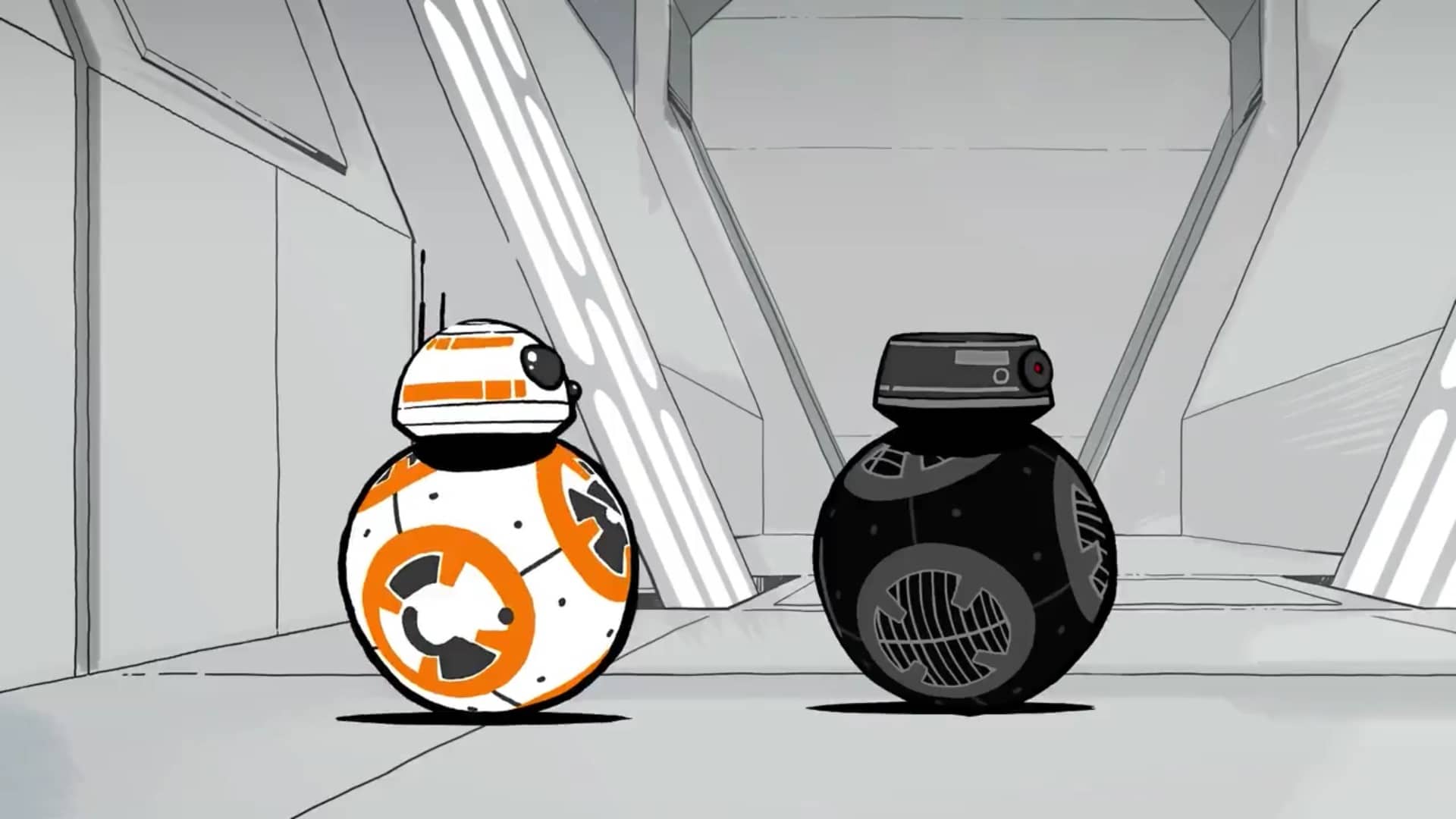 BB-8 conhece seu irmão gêmeo do mal em curta animado