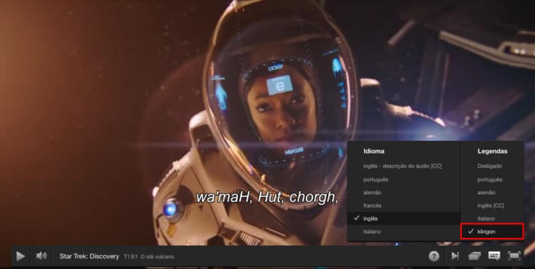 klingonmenu