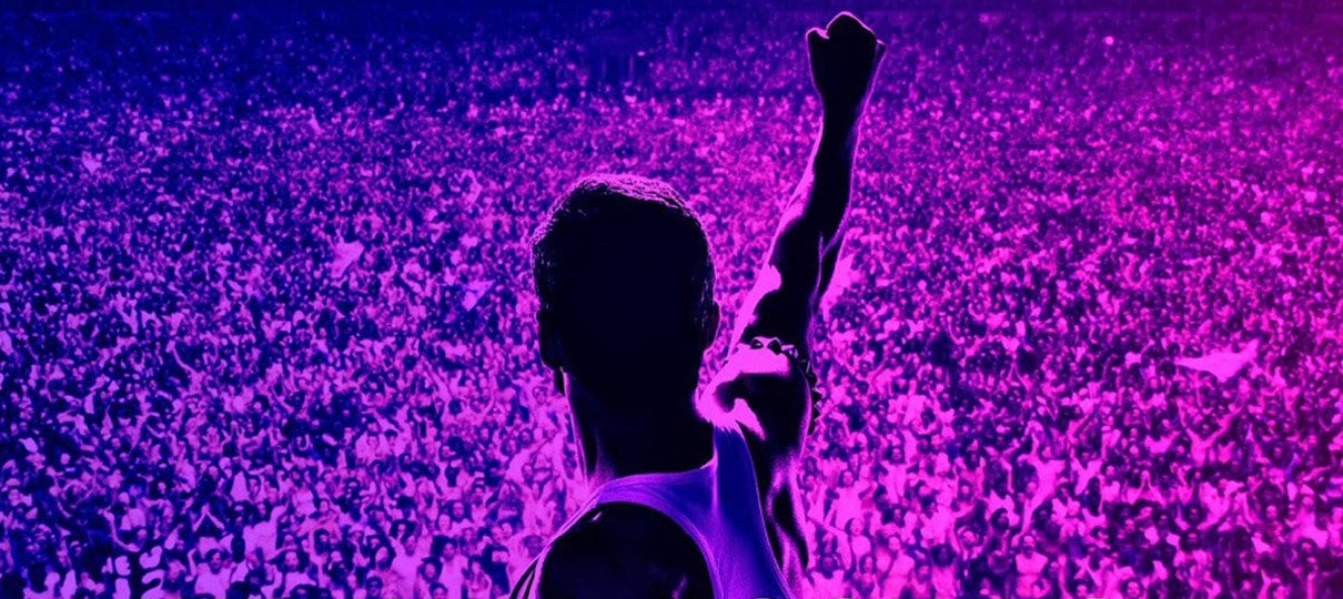Freddie Mercury comanda o público em novo pôster de Bohemian Rhapsody