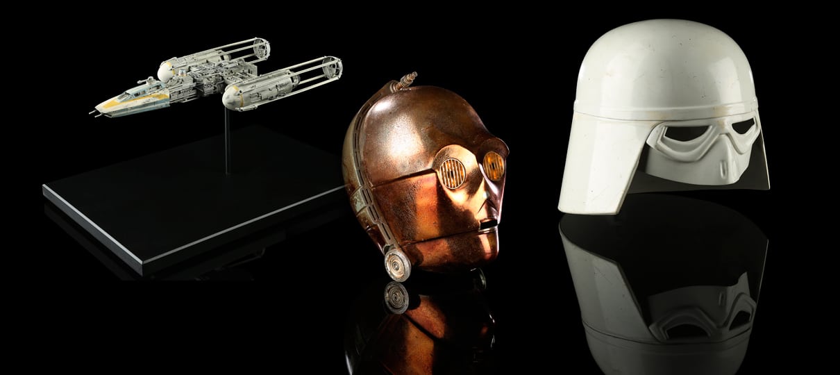 Cabeça do C-3PO e outros itens de Star Wars serão leiloados por mais de R$ 12 milhões