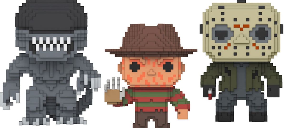 Personagens icônicos do terror vão te aterrorizar nessa nova coleção 8-bit da Funko Pop!