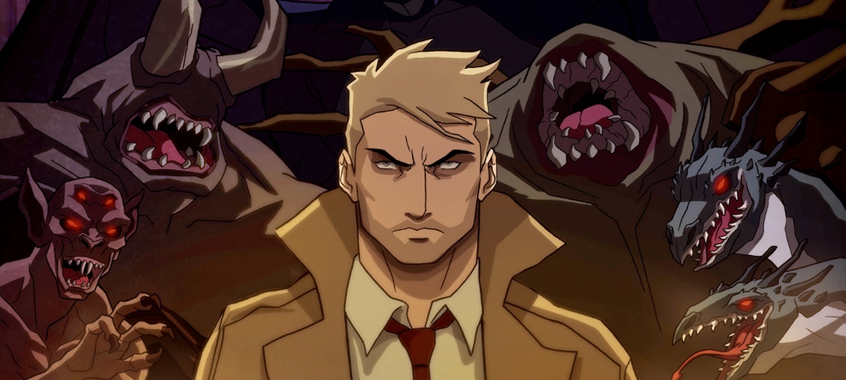 John Constantine aparece ao lado de demônios em pôster da série animada
