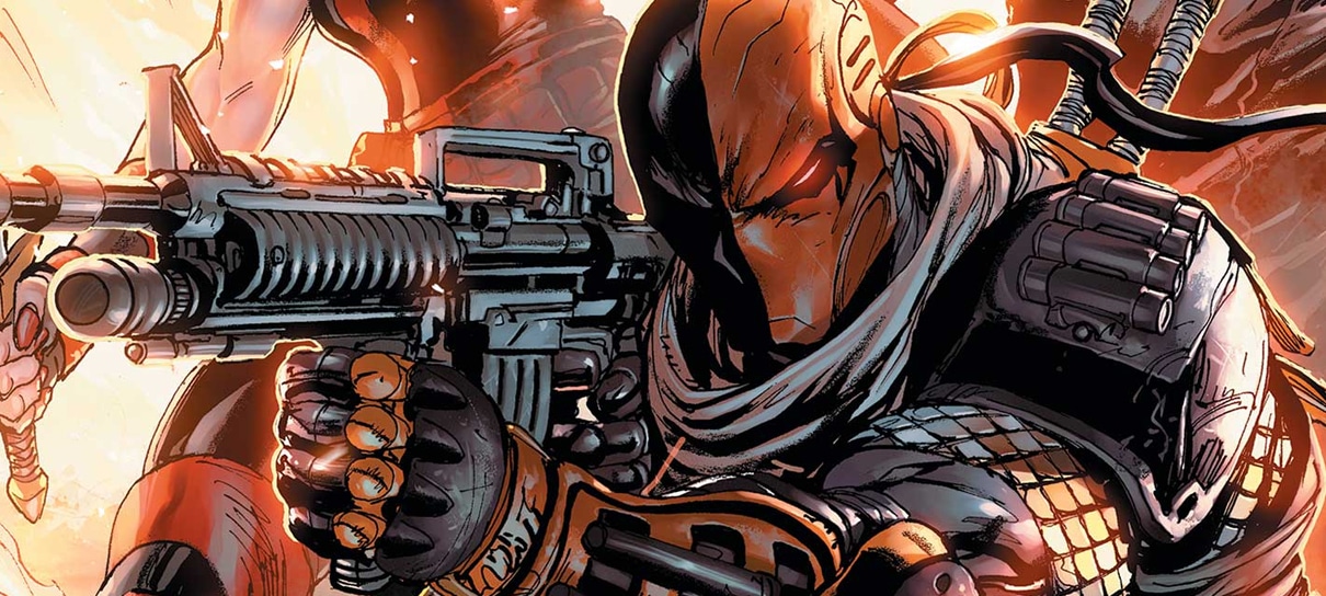 Титан злодей. Дефстроук и Бэйн. Дефстроук Рыцари и драконы. Deathstroke. Дефстроук фем.